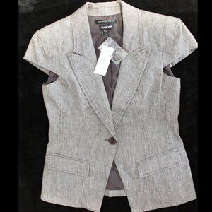 BEBE Grey Short Sleeve Work Suit NWT